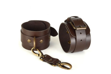 Коричневые наручники Ideal
