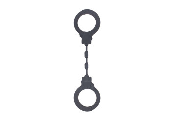 Темно-серые силиконовые наручники