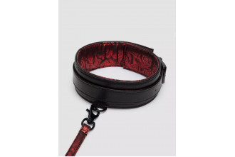 Стильный ошейник с поводком Reversible Faux Leather Collar and Lead Стильный ошейник с поводком Reversible Faux Leather Collar and Lead