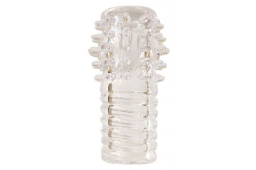 Прозрачная насадка на фаллос - 10 см.