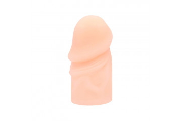 Телесная насадка-удлинитель на пенис фаллической формы - 7,5 см.