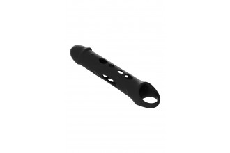 Черная насадка-удлинитель Vibrating Extender With Remote с вибрацией
