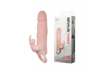 Удлиняющая телесная насадка с 2 виброэлементами