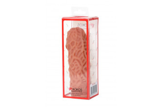 Насадка на фаллос с рельефными складочками Extreme Sleeve 012 M-size - 14,7 см.