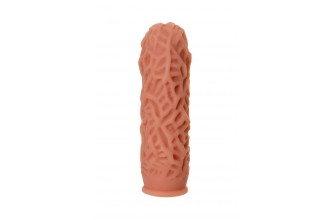 Насадка на фаллос с рельефными складочками Extreme Sleeve 012 M-size - 14,7 см.