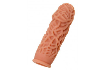 Насадка на фаллос с рельефными складочками Extreme Sleeve 012 M-size - 14,7 см.