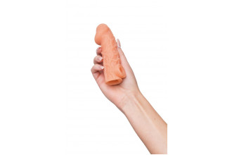 Телесная закрытая насадка с венками Cock Sleeve 006 Size S - 13,8 см. Телесная закрытая насадка с венками Cock Sleeve 006 Size S - 13,8 см.