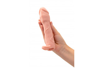 Телесная удлиняющая насадка с подхватом - 19 см.