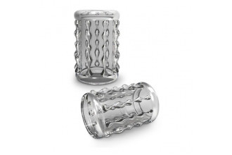 Прозрачная насадка с бороздками STAY HARD COCK SLEEVE 04 CLEAR