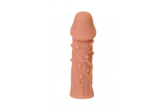 Насадка фаллического вида с венками и шишечками Extreme Sleeve 006 S-size - 12,7 см.
