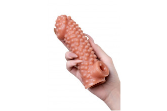 Насадка на фаллос с бугорками Cock Sleeve 004 Size M - 15,6 см.