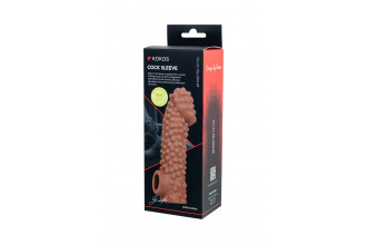 Насадка на фаллос с бугорками Cock Sleeve 004 Size M - 15,6 см.