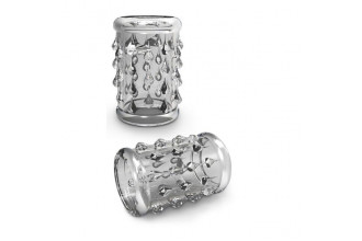 Прозрачная насадка с капельками STAY HARD COCK SLEEVE 05 CLEAR