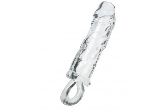 Прозрачная насадка с петлёй для фиксации - 14 см.