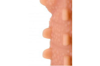 Насадка на фаллос с шипами и продолговатыми бугорками Extreme Sleeve 004 S-size - 12,7 см.