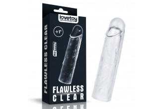 Прозрачная насадка-удлинитель Flawless Clear Penis Sleeve Add 1 - 15,5 см.