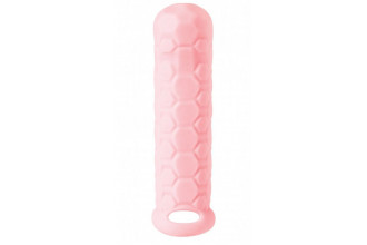 Розовый фаллоудлинитель Homme Long - 15,5 см.