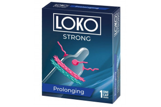 Стимулирующая насадка на пенис LOKO STRONG с продлевающим эффектом