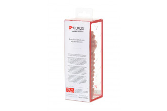Телесная насадка на фаллос с бугорками Extreme Sleeve 010 S-size - 14,7 см.