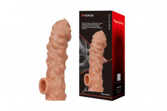 Насадка на фаллос с крупными бугорками Cock Sleeve 003 Size M - 15,6 см.