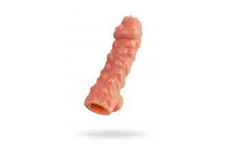 Насадка на фаллос с крупными бугорками Cock Sleeve 003 Size M - 15,6 см.