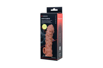 Насадка на фаллос с крупными бугорками Cock Sleeve 003 Size M - 15,6 см.