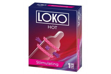 Стимулирующая насадка на пенис LOKO HOT с возбуждающим эффектом