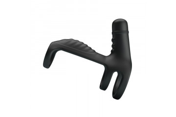 Черная вибронасадка на пенис Vibrating Penis Sling