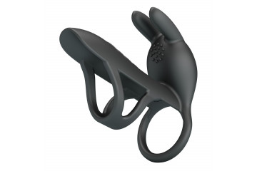 Черная стимулирующая насадка на пенис Matty