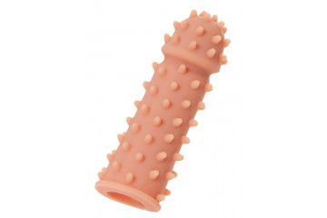 Насадка на фаллос с шипами и бугорками Extreme Sleeve 003 M-size - 14,7 см.