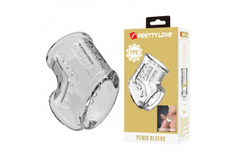 Прозрачная насадка на пенис и мошонку