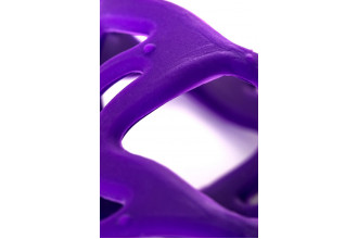 Фиолетовая насадка-сетка на пенис - 7,5 см.