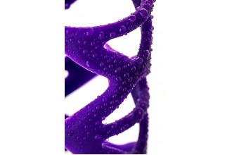 Фиолетовая насадка-сетка на пенис - 7,5 см.