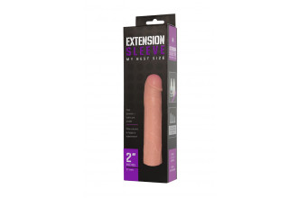 Насадка-удлинитель Extension sleeve телесного цвета - 18,5 см.