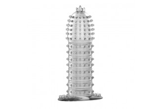 Прозрачная насадка на фаллос с закрытой головкой Penis Sleeve - 13,5 см.