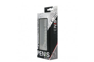 Прозрачная насадка на фаллос с закрытой головкой Penis Sleeve - 13,5 см.