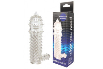 Закрытая прозрачная насадка Crystal sleeve - 12,8 см.