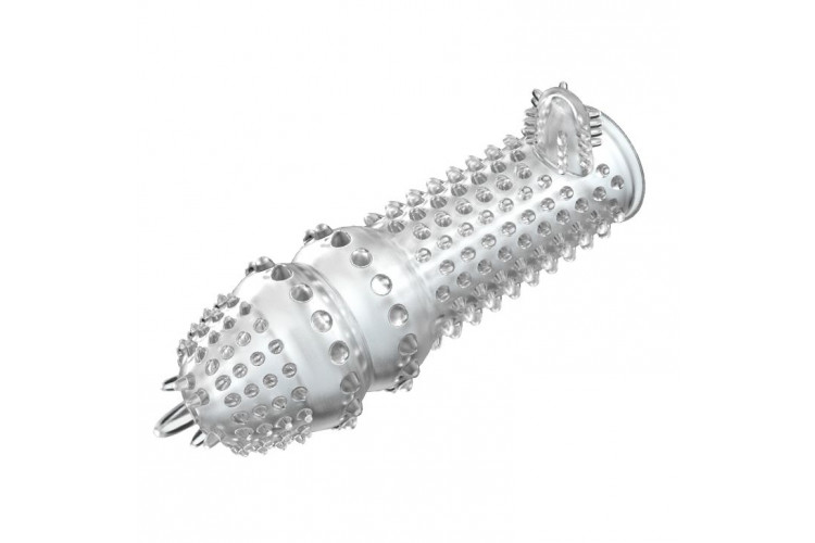 Закрытая прозрачная насадка Crystal sleeve - 12,8 см.