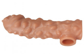 Насадка на фаллос с крупными бугорками Cock Sleeve 003 Size L - 17,6 см.
