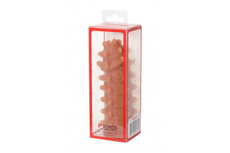 Насадка на фаллос с шипами и продолговатыми бугорками Extreme Sleeve 004 M-size - 14,7 см.