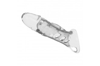 Прозрачная насадка на пенис - 22 см.