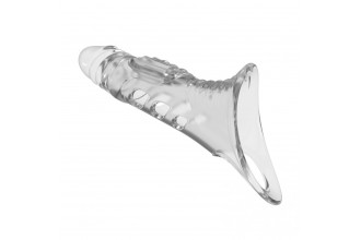 Прозрачная насадка на пенис - 22 см.