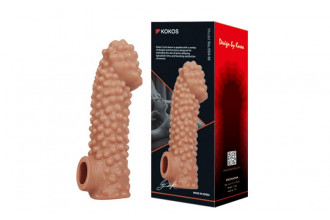 Насадка на фаллос с бугорками Cock Sleeve 004 Size L - 17,6 см.