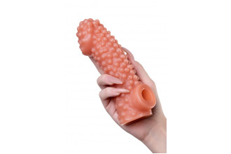 Насадка на фаллос с бугорками Cock Sleeve 004 Size L - 17,6 см.