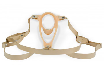 Телесный эректор-ложечка с фиксацией на ремешках MEN STYLE