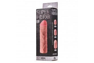 Фаллоудлинитель SUPER HERO Dewil - 17,5 см.