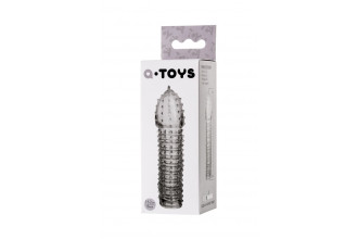 Прозрачная закрытая насадка на пенис TOYFA A-Toys - 15,2 см.