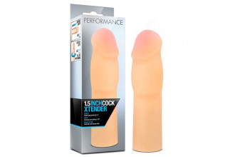 Телесная насадка-удлинитель на пенис PERFORMANCE 1.5INCH COCK XTENDER - 16 см.