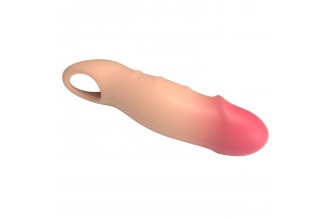 Телесная удлиняющая насадка на пенис Darnel