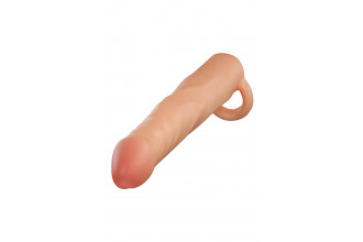 Телесная насадка-удлинитель Fortitude с подхватом - 17,7 см.